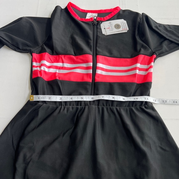 NEW LandsKid Girls Varsity Swim Modest Dress Long Sleeve Zipper SIZE 12 - Picture 4 of 10